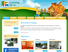 Tablet Screenshot of campingferrer.com